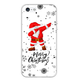 Чехол для iPhone 5/5S матовый с принтом Santa Dabbing идет снег. в Санкт-Петербурге, Силикон | Область печати: задняя сторона чехла, без боковых панелей | 2022 | dabbing | happy new year | merry christmas | santa dabbing | год тигра | зима близко | нг | новогодний | новогодний тигр | новый год | новый год 2022 | рождество | символ 2022 года | снег | снежинки