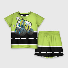 Детский костюм с шортами 3D с принтом Вспыш и чудо машинки  Зэг в Санкт-Петербурге,  |  | вспыш | детский | зеленый | зэг | мальчик | машина | машинки | монстрак | мультик | мультфильм | персонаж | чудо