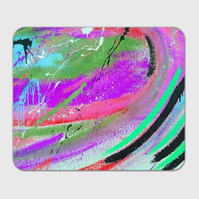 Прямоугольный коврик для мышки с принтом Красочный взрыв в Санкт-Петербурге, натуральный каучук | размер 230 х 185 мм; запечатка лицевой стороны | абстракция | краски | пестрый | хаос | цветной