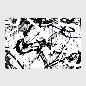 Магнитный плакат 3Х2 с принтом GRUNGE TRIP в Санкт-Петербурге, Полимерный материал с магнитным слоем | 6 деталей размером 9*9 см | Тематика изображения на принте: grunge | абстракция | граундж | грязный | кляксы | пестрый | черно белый