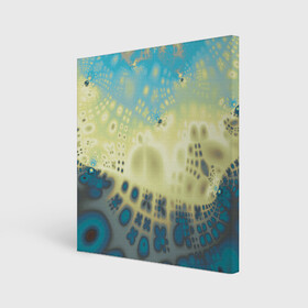 Холст квадратный с принтом Коллекция Journey Бриз 126-2 в Санкт-Петербурге, 100% ПВХ |  | abstraction | blue | color | fractal | yellow | абстракция | желтый | на витрину | фрактал | цветной