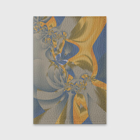 Обложка для паспорта матовая кожа с принтом Орхидеи Небо и песок Абстракция 403-1 в Санкт-Петербурге, натуральная матовая кожа | размер 19,3 х 13,7 см; прозрачные пластиковые крепления | Тематика изображения на принте: abstraction | blue | flowers | fractal | ornament | pattern | yellow | абстракция | желтый | орнамент | узор | фрактал | цветы