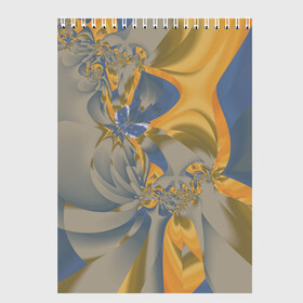 Скетчбук с принтом Орхидеи Небо и песок Абстракция 403-1 в Санкт-Петербурге, 100% бумага
 | 48 листов, плотность листов — 100 г/м2, плотность картонной обложки — 250 г/м2. Листы скреплены сверху удобной пружинной спиралью | Тематика изображения на принте: abstraction | blue | flowers | fractal | ornament | pattern | yellow | абстракция | желтый | орнамент | узор | фрактал | цветы