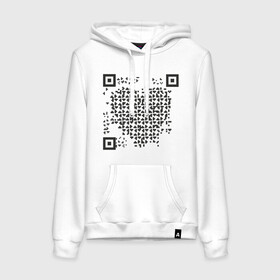 Женская толстовка с принтом QR Love в Санкт-Петербурге, френч-терри, мягкий теплый начес внутри (100% хлопок) | карман-кенгуру, эластичные манжеты и нижняя кромка, капюшон с подкладом и шнурком | coronavirus | covid | covid19 | l | qr code | qr код | sputnik | вакцина | вакцинация | вирус | здоровье | изоляция | иммунитет | карантин | ковид | код | корона | коронавирус | маркировка | маска | пандемия | паспорт