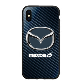 Чехол для iPhone XS Max матовый с принтом MAZDA 6 - Карбон в Санкт-Петербурге, Силикон | Область печати: задняя сторона чехла, без боковых панелей | auto | logo | mazda | mazda 6 | moto | symbol | авто | автомобиль | гонки | знак | карбон | лого | логотип | логотипы | мазда | марка | машина | мото | символ | символы