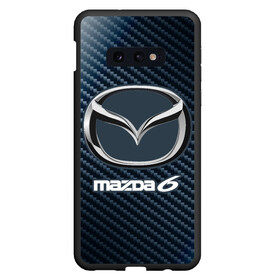 Чехол для Samsung S10E с принтом MAZDA 6 - Карбон в Санкт-Петербурге, Силикон | Область печати: задняя сторона чехла, без боковых панелей | auto | logo | mazda | mazda 6 | moto | symbol | авто | автомобиль | гонки | знак | карбон | лого | логотип | логотипы | мазда | марка | машина | мото | символ | символы