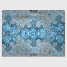 Плед 3D с принтом Коллекция Фрактальная мозаика Голубой 292-6-n в Санкт-Петербурге, 100% полиэстер | закругленные углы, все края обработаны. Ткань не мнется и не растягивается | blue | fractal | light | pattern | symmetrical | на витрину | светлый | симметричный | узор | фрактал