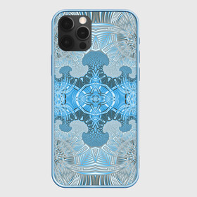 Чехол для iPhone 12 Pro Max с принтом Коллекция Фрактальная мозаика Голубой 292-6-n в Санкт-Петербурге, Силикон |  | blue | fractal | light | pattern | symmetrical | на витрину | светлый | симметричный | узор | фрактал