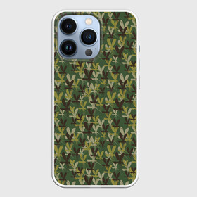 Чехол для iPhone 13 Pro с принтом Комары (камуфляж) в Санкт-Петербурге,  |  | camouflage | disguise | hunting camouflage | khaki | maskhalat | military | military camouflage | вампиры | комары | кровопийцы | кровососы | кровь | насекомые | охотник | рыбак | слепни