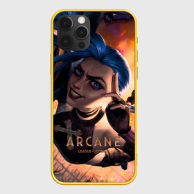 Чехол для iPhone 12 Pro с принтом Arcane - Джинкс (Паудер) в Санкт-Петербурге, силикон | область печати: задняя сторона чехла, без боковых панелей | animated | arcane | games | league | legends | netflix | of | riot | аркейн | заун | мультсериал | пилтовер | сериал | фантастика | фэнтези