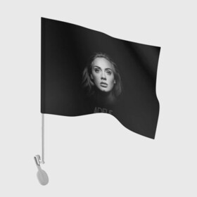 Флаг для автомобиля с принтом Портрет Адель в Санкт-Петербурге, 100% полиэстер | Размер: 30*21 см | взгляд | глаза | девушка | имя | лицо