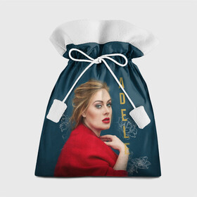 Подарочный 3D мешок с принтом Portrait Adele в Санкт-Петербурге, 100% полиэстер | Размер: 29*39 см | Тематика изображения на принте: имя | лицо | надпись | певица | портрет