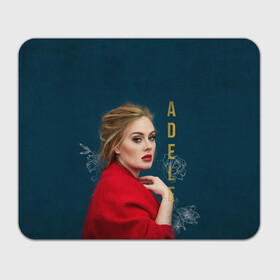 Прямоугольный коврик для мышки с принтом Portrait Adele в Санкт-Петербурге, натуральный каучук | размер 230 х 185 мм; запечатка лицевой стороны | имя | лицо | надпись | певица | портрет