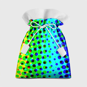 Подарочный 3D мешок с принтом Цветная кислота в Санкт-Петербурге, 100% полиэстер | Размер: 29*39 см | абстракция | круги | радуга | цветной | яркий