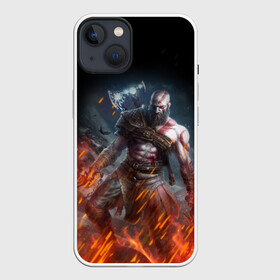 Чехол для iPhone 13 с принтом КРАТОС В ОГНЕ | GOD OF WAR (НА СПИНЕ) в Санкт-Петербурге,  |  | ascension | betrayal | chains of olympus | cratos | ghost of sparta | god of war | hack and slash | kratos | logo | ragnarok | rune | war | атрей | бог войны | война | год ов вар | год оф вар | игра | иероглифы | кратос | лого | логотип | рагнарёк | руны 