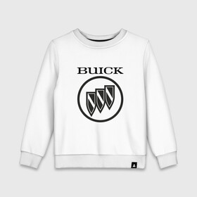 Детский свитшот хлопок с принтом Buick | Black and White Logo в Санкт-Петербурге, 100% хлопок | круглый вырез горловины, эластичные манжеты, пояс и воротник | auto | avista | buick | cascada | enclave | encore | logo | regal | verano | wildcat | авто | автомобиль | ам | бьюик | бюик | лого | логотип | машина | машины | эмблема