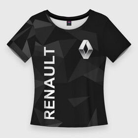 Женская футболка 3D Slim с принтом Renault, Рено в Санкт-Петербурге,  |  | arcana | for | life | logan | renault | reno | аркана | иномарка | иномарки | логан | рено | рэно