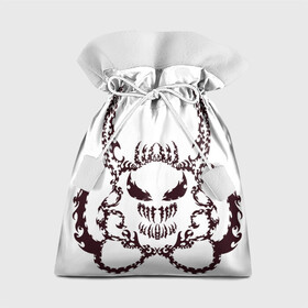 Подарочный 3D мешок с принтом Веном рога в Санкт-Петербурге, 100% полиэстер | Размер: 29*39 см | demon | venom | веном | демон | рога | узоры | шипы