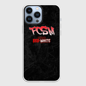 Чехол для iPhone 13 Pro Max с принтом Born to be red white в Санкт-Петербурге,  |  | Тематика изображения на принте: fcsm | для фанатов спартака | кб | красно белые | москва | мясо | оукб | российский футбол | россия | рпл | спартак | спартак москва | спартак чемпион | спартачи | фанаты | футбол