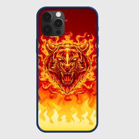 Чехол для iPhone 12 Pro Max с принтом Огненный тигр в пламени в Санкт-Петербурге, Силикон |  | огонь | пламя | символ года | тигр | хищник