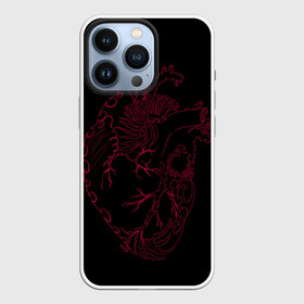 Чехол для iPhone 13 Pro с принтом Сердце лезвия в Санкт-Петербурге,  |  | алые лезвия | алые узоры | алые шипы | вены | красные вены | красные лезвия | красные шипы | лезвие | лезвия | острое | сердце | сердце с шипами | шипы