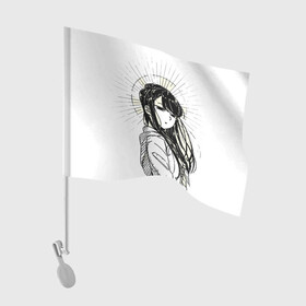 Флаг для автомобиля с принтом у Коми Сан проблемы с общением солнышко в Санкт-Петербурге, 100% полиэстер | Размер: 30*21 см | anime | cant comminicate | komi | komi san | manga | senpai | waifu | аниме | вайфу | коми | сан | сенпай