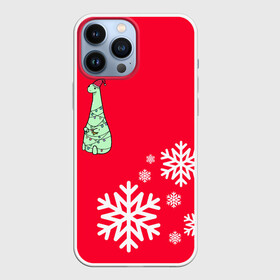Чехол для iPhone 13 Pro Max с принтом НОВОГОДНИЙ ДРАКОНЧИК в Санкт-Петербурге,  |  | 2021 | 2022 | new year | деда мороза | дракон | к нам приходит | клауса | костюм | новогодний | новый год | праздник | рождество | санты | снег | снежинки | снежок | узор