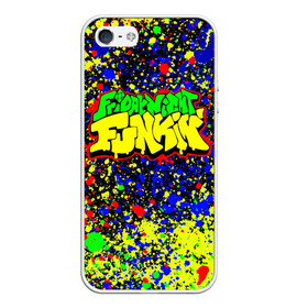 Чехол для iPhone 5/5S матовый с принтом Friday Night Funkin Logo Acid Style в Санкт-Петербурге, Силикон | Область печати: задняя сторона чехла, без боковых панелей | friday night funkin | ночь пятницы фанкин | пятничный вечер фанкин | фрайдей найт фанкин | фридей найт фанкин