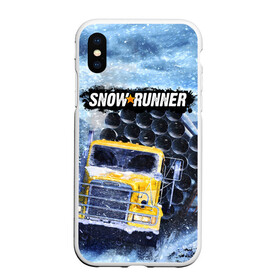 Чехол для iPhone XS Max матовый с принтом SNOWRUNNER ART СНОУРАННЕР АРТ в Санкт-Петербурге, Силикон | Область печати: задняя сторона чехла, без боковых панелей | game | snow runner | snowrunner | winter | грузовик | дальнобойщик | зима | игра | лес | симулятор | снег | сноу раннер | сноураннер