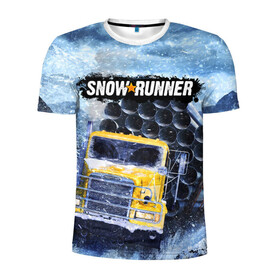Мужская футболка 3D спортивная с принтом SNOWRUNNER ART СНОУРАННЕР АРТ в Санкт-Петербурге, 100% полиэстер с улучшенными характеристиками | приталенный силуэт, круглая горловина, широкие плечи, сужается к линии бедра | game | snow runner | snowrunner | winter | грузовик | дальнобойщик | зима | игра | лес | симулятор | снег | сноу раннер | сноураннер