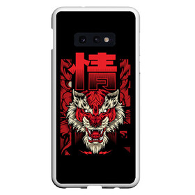 Чехол для Samsung S10E с принтом Japanese Red Tiger в Санкт-Петербурге, Силикон | Область печати: задняя сторона чехла, без боковых панелей | 2022 | 2022 год | japa | japan tiger | japanese | japanese tiger | tiger | год тигра | новый год 2022 | новый год тигра | тигр