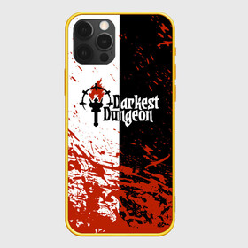 Чехол для iPhone 12 Pro с принтом Darkest Dungeon | DD | Black White Logo в Санкт-Петербурге, силикон | область печати: задняя сторона чехла, без боковых панелей | Тематика изображения на принте: colour of madness | crimson court | darkest dungeon | game | logo | roguelike | shieldbreaker | the shieldbreaker | игра | лого | логотип | ролевая игра | темнейшее подземелье