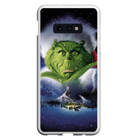 Чехол для Samsung S10E с принтом Гринч The Grinch в Санкт-Петербурге, Силикон | Область печати: задняя сторона чехла, без боковых панелей | Тематика изображения на принте: grinch | гринч | дед мороз | джим керри | елка | кино | новый год | рождество | санта | снег | снежинка