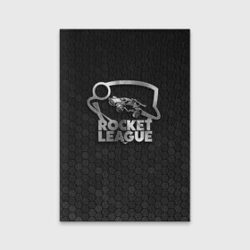 Обложка для паспорта матовая кожа с принтом Rocket League Metal Logo в Санкт-Петербурге, натуральная матовая кожа | размер 19,3 х 13,7 см; прозрачные пластиковые крепления | auto | avto | car | race | rocket league | авто | гонки | машина | рокет лига | тачка