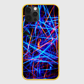 Чехол для iPhone 12 Pro с принтом NEON LINES Glowing Lines Effect в Санкт-Петербурге, силикон | область печати: задняя сторона чехла, без боковых панелей | Тематика изображения на принте: rave neon | живые линии | неновые лучи | неон | неоновая лампа | неоновая ночь | неоновые ленты | неоновые линии разных цветов | неоновый рейв | светящиеся линии | флекс неон | эффект неона