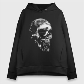 Женское худи Oversize хлопок с принтом Memento mori в Санкт-Петербурге, френч-терри — 70% хлопок, 30% полиэстер. Мягкий теплый начес внутри —100% хлопок | боковые карманы, эластичные манжеты и нижняя кромка, капюшон на магнитной кнопке | art | fashion | hype | memento mori | motto | philosophy | skull | slogan | vanguard | авангард | девиз | искусство | мода | слоган | философия | хайп | череп