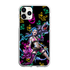 Чехол для iPhone 11 Pro матовый с принтом JINX ARCANE NEON MEOW LOL в Санкт-Петербурге, Силикон |  | akali | arcane | fan | fan art | hero | jinx | kda | kda mas | league of legends | lol | meow | moba | neon | netflix | акали | аркейн | герой | джинкс | кда | лига легенд | лол | моба | неон | нетфликс | сериал