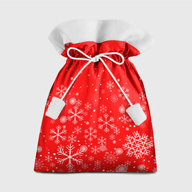 Подарочный 3D мешок с принтом Летящие снежинки в Санкт-Петербурге, 100% полиэстер | Размер: 29*39 см | Тематика изображения на принте: 2022 | happy new year | merry christmas | год тигра | зима близко | нг | новогодний | новогодний тигр | новый год | новый год 2022 | рождество | символ 2022 года | снежинки