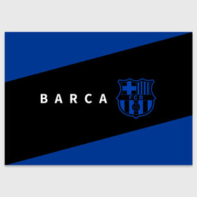 Поздравительная открытка с принтом БАРСА   Полосы в Санкт-Петербурге, 100% бумага | плотность бумаги 280 г/м2, матовая, на обратной стороне линовка и место для марки
 | barca | barcelona | barsa | barselona | fcb | logo | messi | барса | барселона | знак | клуб | лого | логотип | логотипы | месси | полосы | символ | символы | футбол | футбольная | футбольный