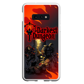 Чехол для Samsung S10E с принтом DARKEST DUNGEON   ТЕМНЕЙШЕЕ ПОДЗЕМЕЛЬЕ в Санкт-Петербурге, Силикон | Область печати: задняя сторона чехла, без боковых панелей | darkest dungeon | darkest dungeon 2 | ад | готика | игра | огонь | пламя | темнейшее подземелье | ужасы