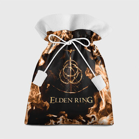 Подарочный 3D мешок с принтом Elden Ring Logo в Санкт-Петербурге, 100% полиэстер | Размер: 29*39 см | Тематика изображения на принте: elden ring | игра элден ринг | кольцо элдена | элден | элден ринг