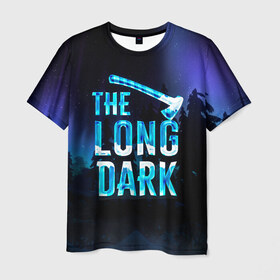 Мужская футболка 3D с принтом The Long Dark Logo в Санкт-Петербурге, 100% полиэфир | прямой крой, круглый вырез горловины, длина до линии бедер | alaska | long dark | the long dark | аляска | выживание | длинная тьма | долгая тьма | игра long dark