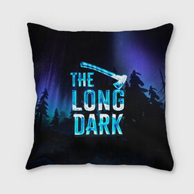 Подушка 3D с принтом The Long Dark Logo в Санкт-Петербурге, наволочка – 100% полиэстер, наполнитель – холлофайбер (легкий наполнитель, не вызывает аллергию). | состоит из подушки и наволочки. Наволочка на молнии, легко снимается для стирки | Тематика изображения на принте: alaska | long dark | the long dark | аляска | выживание | длинная тьма | долгая тьма | игра long dark