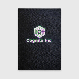 Обложка для автодокументов с принтом Экран Cognito Inc в Санкт-Петербурге, натуральная кожа |  размер 19,9*13 см; внутри 4 больших “конверта” для документов и один маленький отдел — туда идеально встанут права | Тематика изображения на принте: знак | лого | надпись | помехи | экран