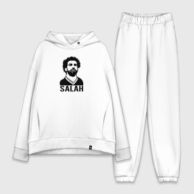 Женский костюм хлопок Oversize с принтом Salah портрет в Санкт-Петербурге,  |  | basel | champion | chelsea | fifa | lfc | liverpool | mo salah | mohamed salah | mokawloon | roma | soccer | uefa | базель | египет | ливерпуль | лига чемпионов | лфк | мокавлун | мохаммед салах | рома | уефа | фифа | футбол