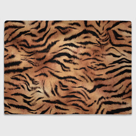 Плед 3D с принтом Шкура тигра текстура в Санкт-Петербурге, 100% полиэстер | закругленные углы, все края обработаны. Ткань не мнется и не растягивается | 2022 | год тигра | новый год | новый год 2022 | символ года | тигр | тигренок | тигрица | тигры