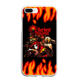 Чехол для iPhone 7Plus/8 Plus матовый с принтом Darkest Dungeon Heroes в Санкт-Петербурге, Силикон | Область печати: задняя сторона чехла, без боковых панелей | Тематика изображения на принте: darkest dungeon | могильная воровка | прокаженный | темнейшее подземелье | темное подземелье | шут