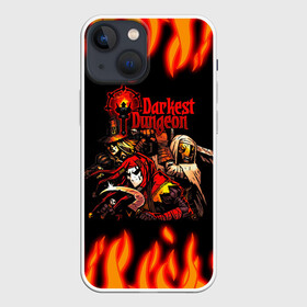 Чехол для iPhone 13 mini с принтом Darkest Dungeon Heroes в Санкт-Петербурге,  |  | darkest dungeon | могильная воровка | прокаженный | темнейшее подземелье | темное подземелье | шут