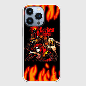 Чехол для iPhone 13 Pro с принтом Darkest Dungeon Heroes в Санкт-Петербурге,  |  | Тематика изображения на принте: darkest dungeon | могильная воровка | прокаженный | темнейшее подземелье | темное подземелье | шут