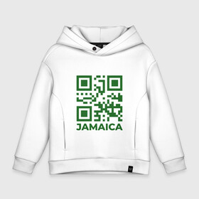 Детское худи Oversize хлопок с принтом QR Jamaica в Санкт-Петербурге, френч-терри — 70% хлопок, 30% полиэстер. Мягкий теплый начес внутри —100% хлопок | боковые карманы, эластичные манжеты и нижняя кромка, капюшон на магнитной кнопке | coronavirus | covid | covid19 | qr code | qr код | sputnik | вакцина | вакцинация | вирус | здоровье | изоляция | иммунитет | карантин | ковид | код | корона | коронавирус | маркировка | маска | матрица | п | пандемия